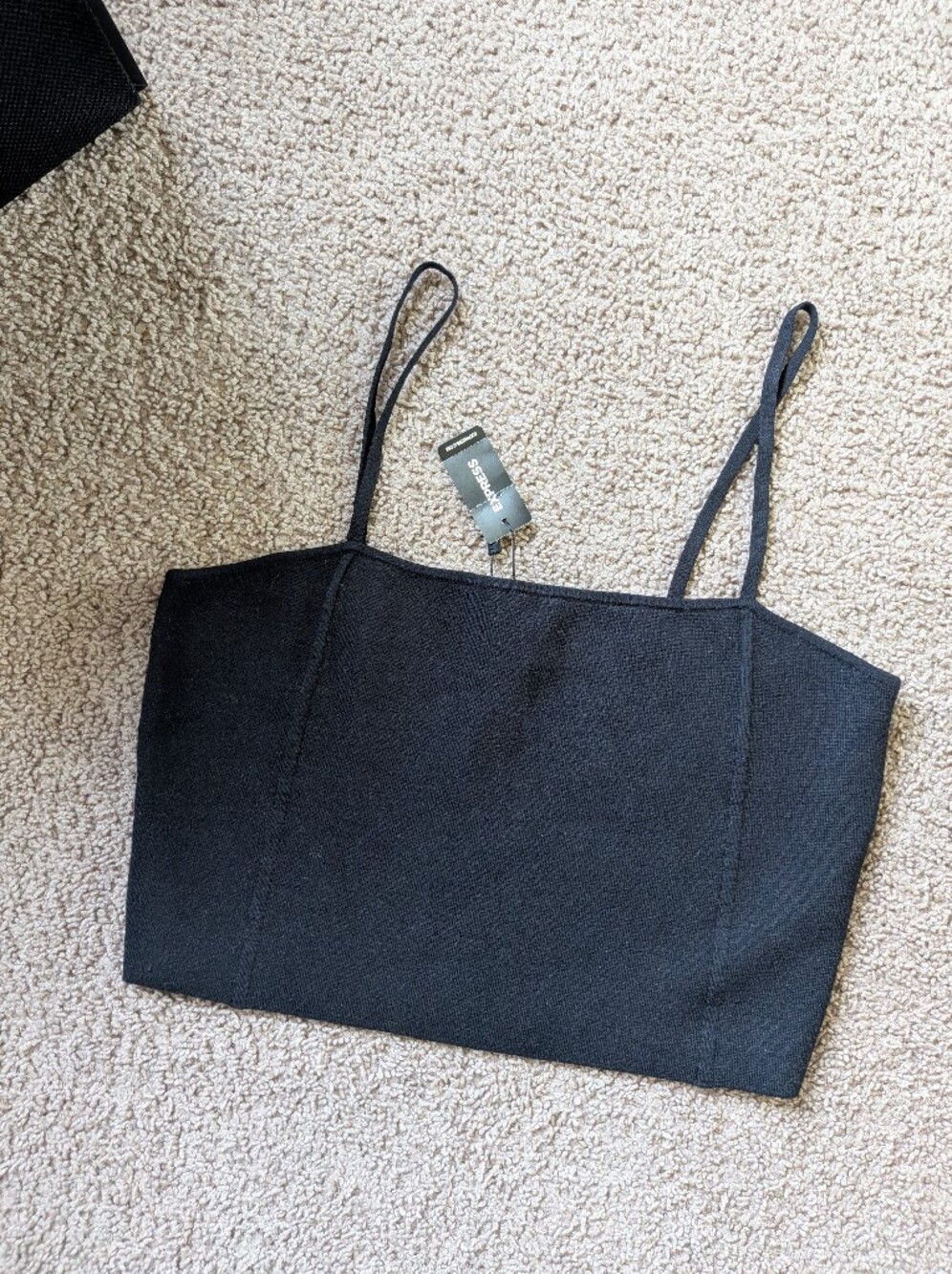 🖤NWT Express Cropped Knit Cami